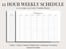 12 Hour Weekly Schedule Template 12-hour-weekly-schedule-template