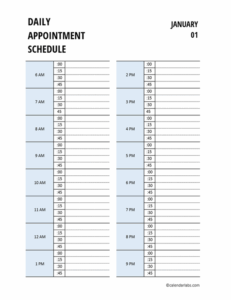 15 Minute Appointment Schedule Template 15-minute-appointment-schedule-template