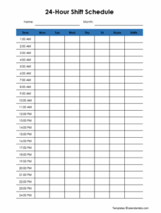 24 Hour Time Schedule Template 24-hour-time-schedule-template