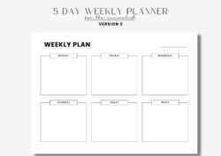 5-day-weekly-schedule-template