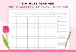 5-minute-increment-schedule-template