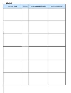 6 Day Cycle Schedule Template 6-day-cycle-schedule-template