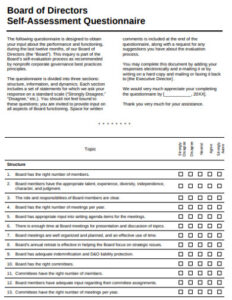 board-of-directors-self-assessment-template
