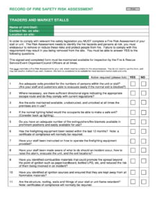 Craft Stall Risk Assessment Template craft-stall-risk-assessment-template