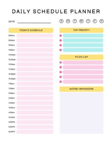 Daily Routine Daily Schedule Template daily-routine-daily-schedule-template