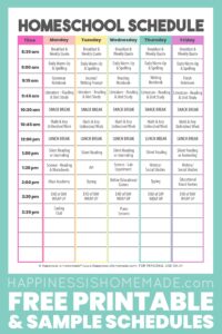 Daily Schedule Template for Homeschool daily-schedule-template-for-homeschool