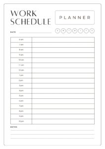 Day And Time Schedule Template day-and-time-schedule-template