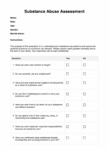 Drug and Alcohol Risk Assessment Template drug-and-alcohol-risk-assessment-template