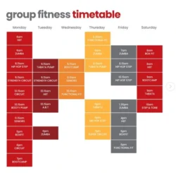 Group Fitness Class Schedule Template group-fitness-class-schedule-template