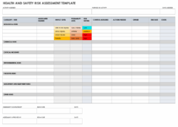 Health and Safety Risk Assessment Template health-and-safety-risk-assessment-template