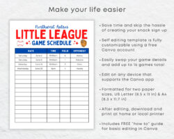 Little League Baseball Schedule Template little-league-baseball-schedule-template