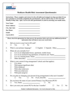 Medicare Health Risk Assessment Template medicare-health-risk-assessment-template