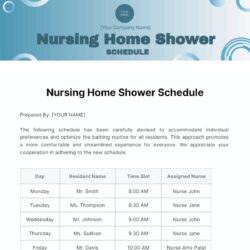 Nursing Home Shower Schedule Template nursing-home-shower-schedule-template
