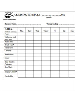 Restaurant Daily Cleaning Schedule Template restaurant-daily-cleaning-schedule-template