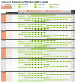 Restaurant Employee Work Schedule Template restaurant-employee-work-schedule-template