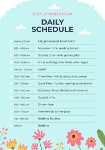Stay at Home Mom Daily Schedule Template stay-at-home-mom-daily-schedule-template