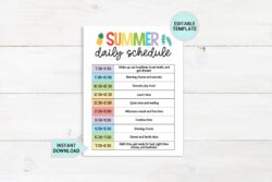 Summer Schedule Template for Kids summer-schedule-template-for-kids
