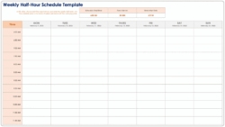 Time Management Hourly Schedule Template time-management-hourly-schedule-template