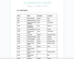 Wedding Actual Day Schedule Template wedding-actual-day-schedule-template