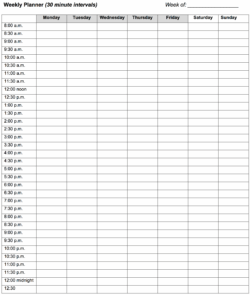 Weekly Schedule Template Per 30 Minutes weekly-schedule-template-per-30-minutes