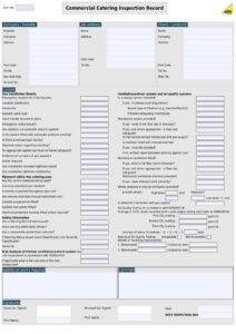 Commercial Catering Inspection Record Template commercial-catering-inspection-record-template