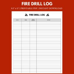 Fire Drill Record Template fire-drill-record-template