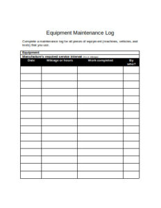 Machinery Service Record Template machinery-service-record-template