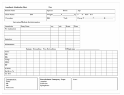 Veterinary Anesthesia Record Template veterinary-anesthesia-record-template