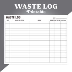 Waste Management Record Template waste-management-record-template