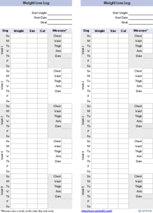 weight-loss-record-template
