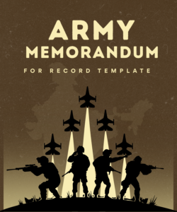 Army Memorandum For Record Template