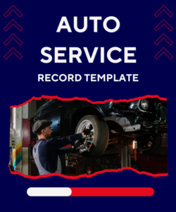 Auto Service Record Template