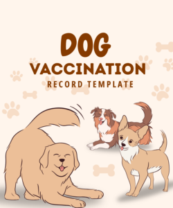 Dog Vaccination Record Template