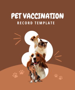 Pet Vaccination Record Template