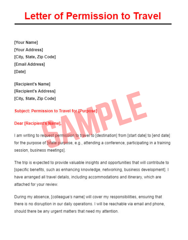 Metal Detecting Permission Letter Template