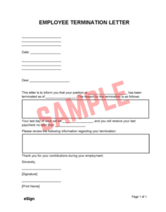 Mutual Termination Of Employment Letter Template Mutual Termination Of Employment Letter Template