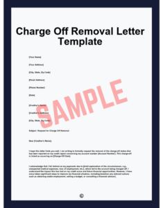 Negotiate A Complete Removal Letter Template