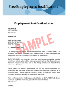 New Hire Justification Letter Template New Hire Justification Letter Template